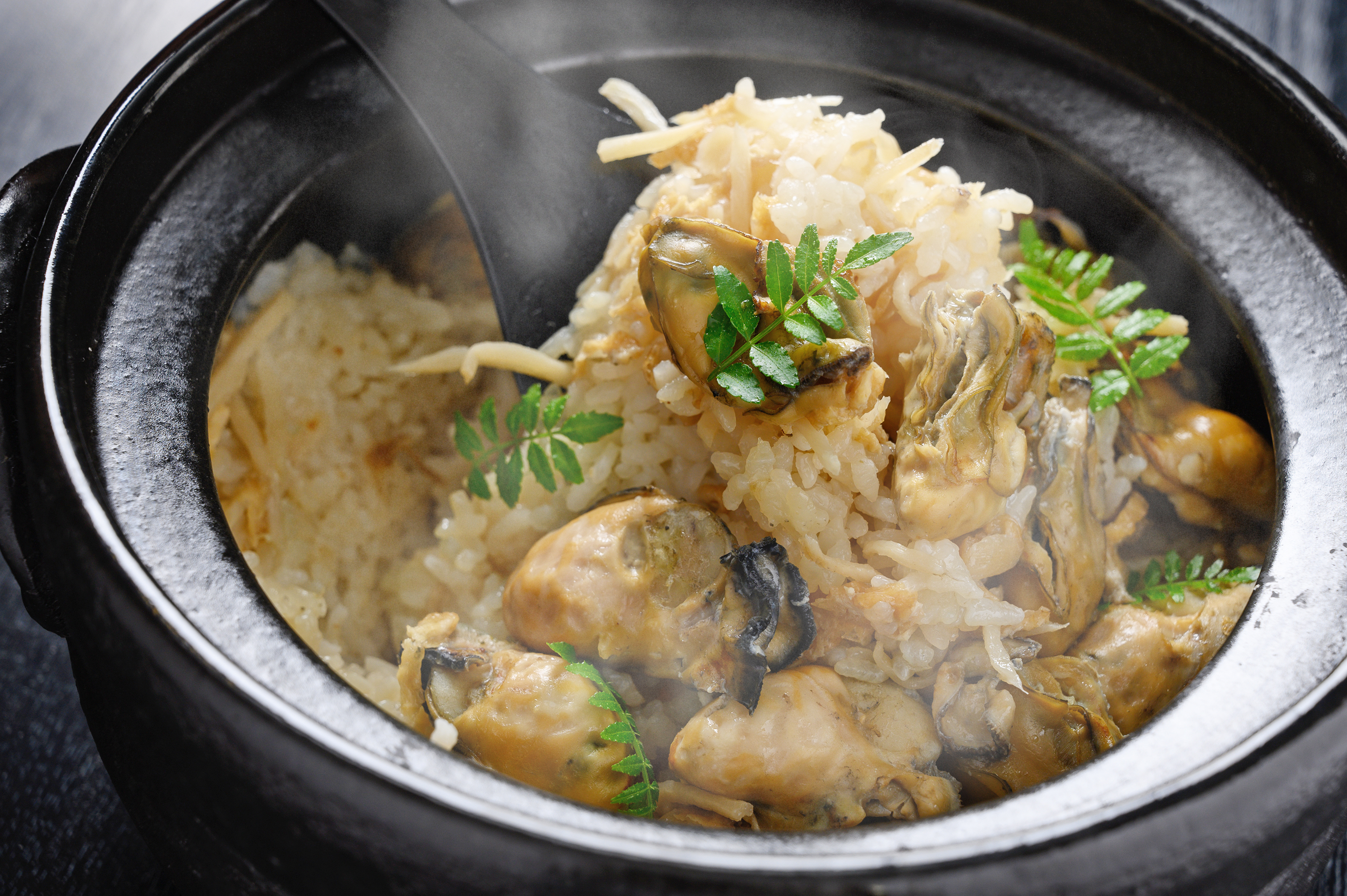 牡蠣釜飯